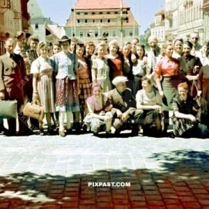 Young ladies Wander Tag club visiting Dresden Saxony Germany 1939
