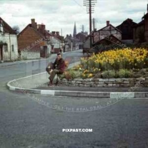 a GI at the Vaughan Rd. in Cleobury, England ~1944