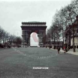 arc de triumph in Paris, France 1937