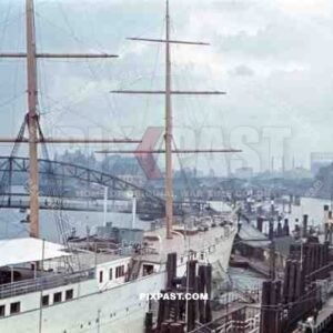 at the Hamburg harbour, Germany ~1940