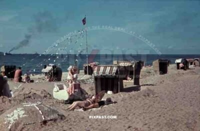 beach at the Kiel Fjord, Germany 1939