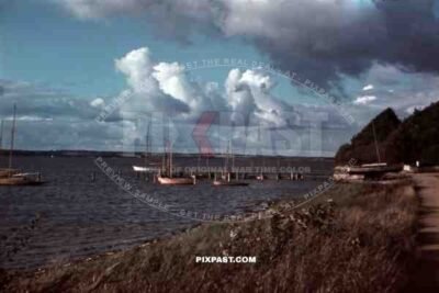 beach at the Kurhaus in Glücksburg, Germany 1941