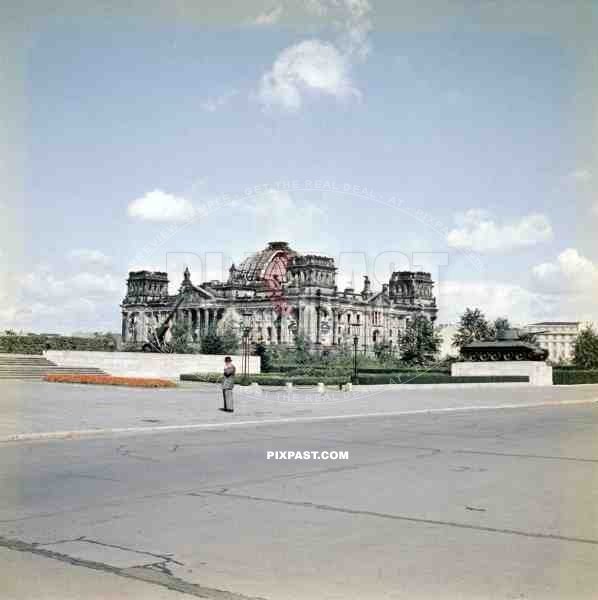 burned down Reichstag in Berlin, Germany ~1949