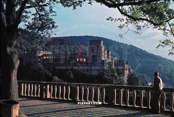 castle ruins in Heidelberg, Germany