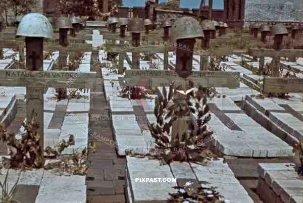 cemetery of the 79th Infantry Regiment "Roma", Wuhlehirsk, Ukraine 1942