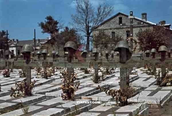 cemetery of the 79th Infantry Regiment "Roma", Wuhlehirsk, Ukraine 1942