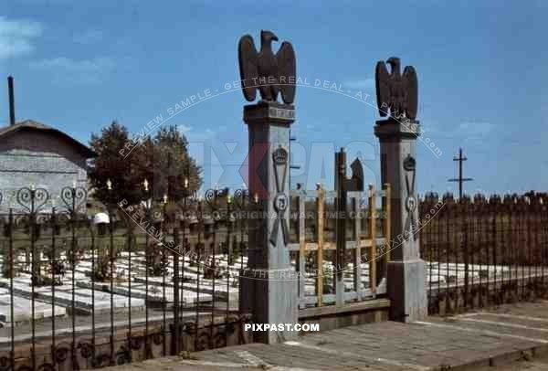 cemetery of the 79th Infantry Regiment "Roma", Wuhlehirsk, Ukraine 1942