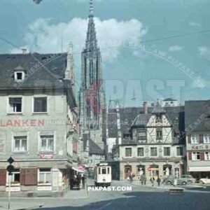city centre cathedral in Ulm, Germany 1941