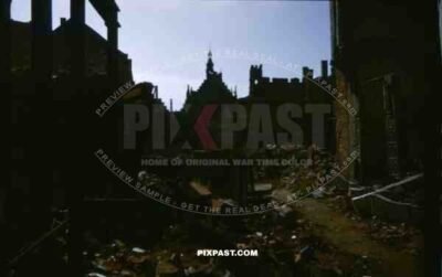destroyed buildings in Frankfurt, Germany 1945