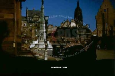 destroyed buildings in Frankfurt, Germany 1945