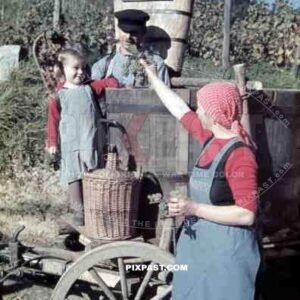 family on vineyard in Baden-Wuerttemberg, Germany ~1938