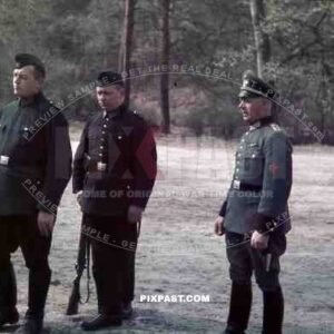 field police officer presting troops trainning summer 1939