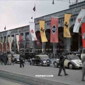 former Hindenburg building opposite the mainstation of Stuttgart, Germany 1939