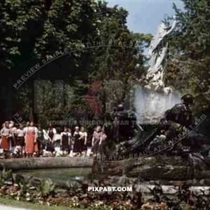 fountain in Baden, Austria 1937