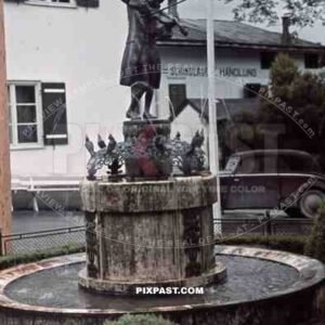 fountain in Sankt Gilgen, Austria 1939