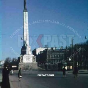 freedom monument in Riga, Latvia 1943