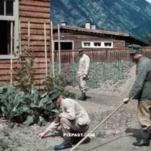 gardening at the barracks in Landeck, Austria 1941