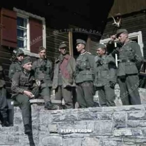 gebirgsjager binoculars Edelweiss Norway summer 1942 jacket