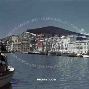 harbour in Split, Croatia 1941, Italian occupation. April 15th 1941.