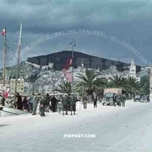 harbour in Split, Croatia 1941.  Italian occupation. April 15th 1941.