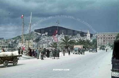 harbour in Split, Croatia 1941. Italian occupation. April 15th 1941.