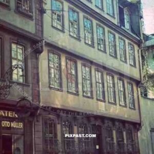 house of Goethe´s parents in Frankfurt am Main, Germany 1939