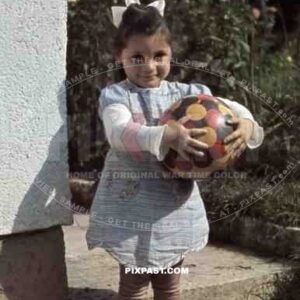 little girl with a ball in Germany 1938