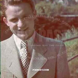 man in suit in Salzburg, Austria 1940