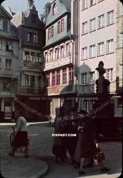 marketplace in Frankfurt am Main, Germany 1939