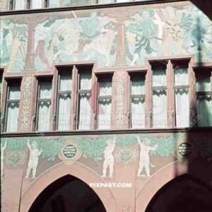 paintings on the Basel town hall, Switzerland