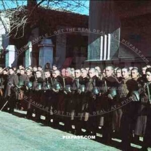 parade of Romanian soldiers, Romania 1942