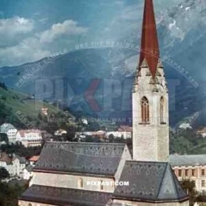 parish church in Landeck, Austria 1941 , Pontlatz Kaserne