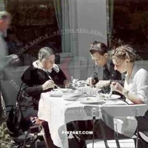 party badge lunch hotel east sea germany summer 1940 coffee tea food dinner
