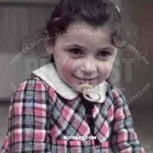 portrait of a little girl with a dummy, Germany 1938