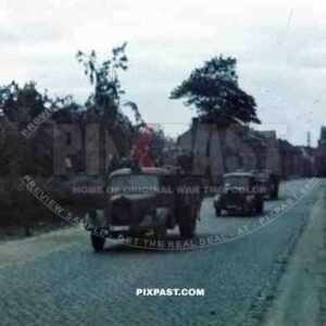 prisoners in wehrmacht truck, Tongern, Belgium 1940