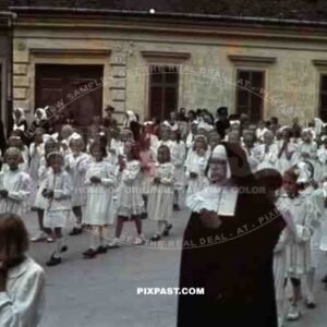 religious parade in Stefanikova, Slovakia ~1942