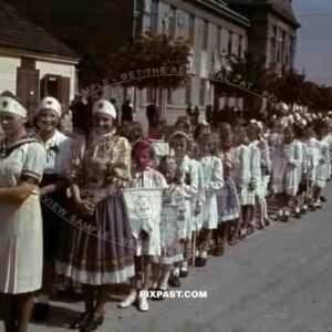 religious parade in Stefanikova, Slovakia ~1942