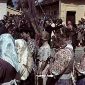 religious parade in Stefanikova, Slovakia ~1942