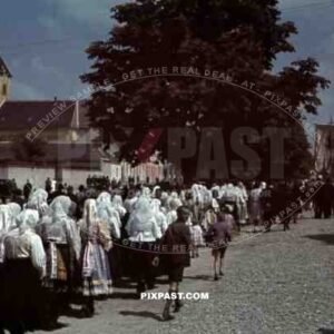 religious parade in Stefanikova, Slovakia ~1942
