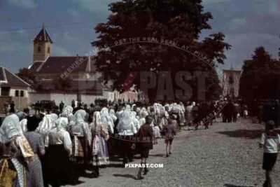 religious parade in Stefanikova, Slovakia ~1942