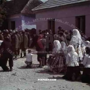 religious parade in Stefanikova, Slovakia ~1942