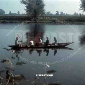 rowing boat near Warsaw, Poland 1940