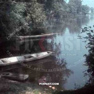 rowing boat near Warsaw, Poland 1940