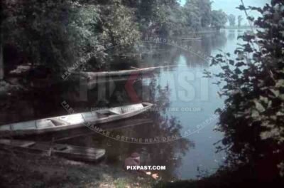 rowing boat near Warsaw, Poland 1940