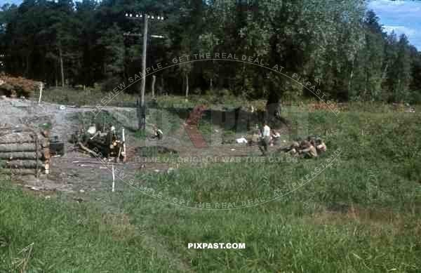 russian militia at the base between Bryansk (Russia) and Konotop (Ukraine) 1944