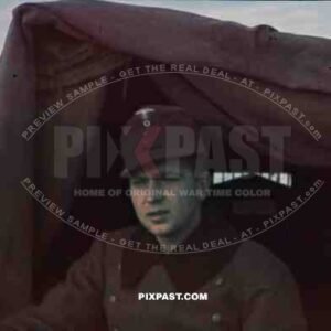 self portrait of the famous war reporter Franz Krieger in Russia 1942
