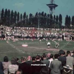 show event at the Sommergarten of the Messe Berlin, Germany 1940