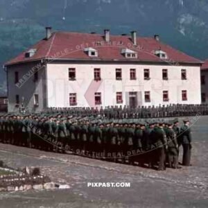 swearing-in ceremony in Landeck, Austria 1941, Pontlatz Kaserne