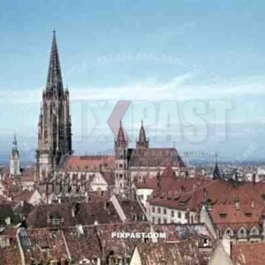 the cathedral in Freiburg, Germany 1939