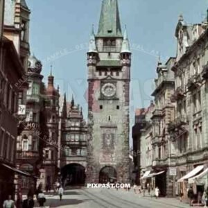 the city gate in Freiburg, Germany 1939